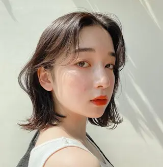 ショート カラー パーマ SHINYA シンヤヘアーズのヘアスタイル