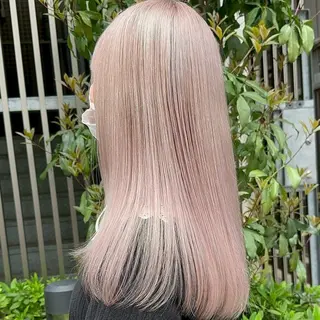 セミロング カラー 大人可愛い/透明感 カラー🐰RINAのヘアスタイル