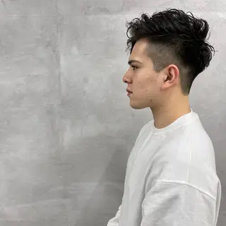 ショート パーマ メンズ 田畑 智規のヘアスタイル