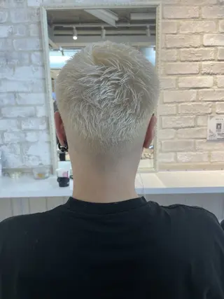 ショート カラー メンズ ボブ・パーマ特化 🌟フジタのヘアスタイル