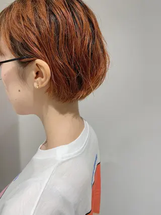 ショート カラー ノグチ ユウキ/ボブのヘアスタイル
