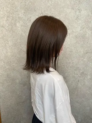 ミディアム 栗原 瑞稀のヘアスタイル