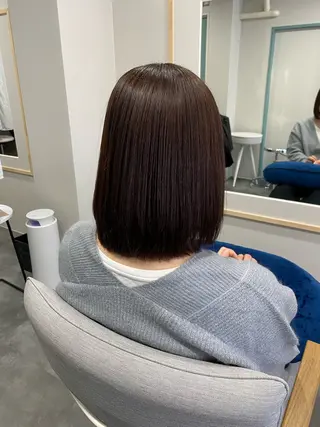 ミディアム 【coco.】hair所属・カジカワサキ/髪質 改善/クロスパーマのヘアスタイル