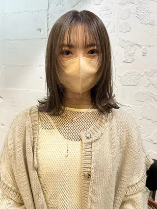 ミディアム カラー ヘアアレンジ 柔らかいcolor 🌿harukaのヘアスタイル