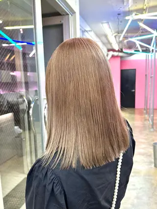 ロング カラー 🌈ベージュ艶髪🌈 ユウトのヘアスタイル