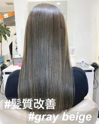 セミロング カラー 山崎俊輔/髪質改善 /バレイヤージュのヘアスタイル