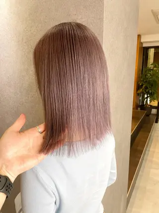 セミロング カラー KEISUKE/ ブリーチ🧡エクステのヘアスタイル