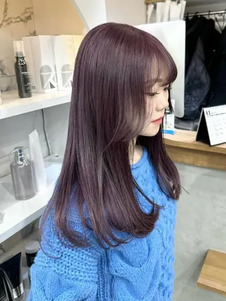 ロング カラー 大阪梅田/ イマムラミヅキのヘアスタイル