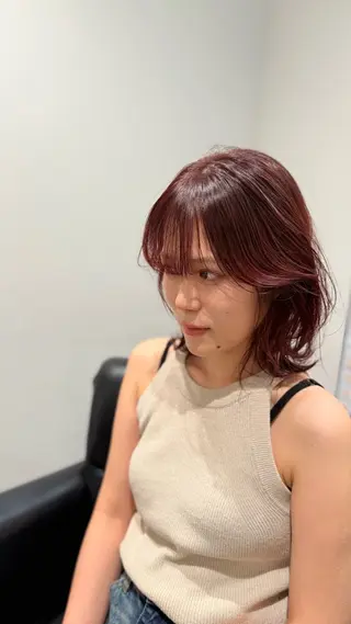 ミディアム The Ect yuhaのヘアスタイル