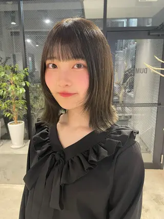 ミディアム カラー ユウナ🎀レイヤー/ 暖色カラーのヘアスタイル