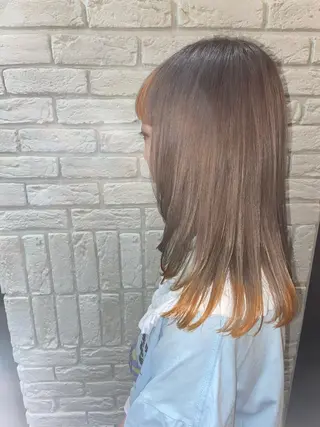 セミロング カラー 🦉静かに過ごしたい 方、個室席🦉タナカのヘアスタイル