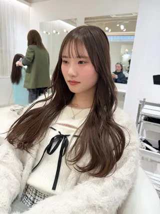 ロング カラー ParveMix 🩶🫧入江 香名のヘアスタイル