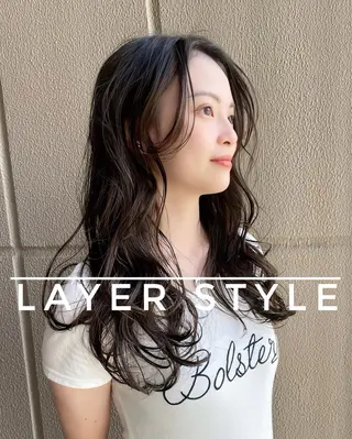 ロング 平 一裕のヘアスタイル