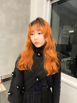 セミロング 金田 法子のヘアスタイル