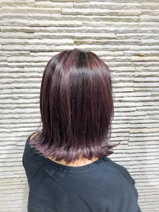 ミディアム カラー 嶋田 ゆきのヘアスタイル