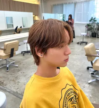 ショート メンズ ブリーチカラー🦋‪ 田中さくらのヘアスタイル