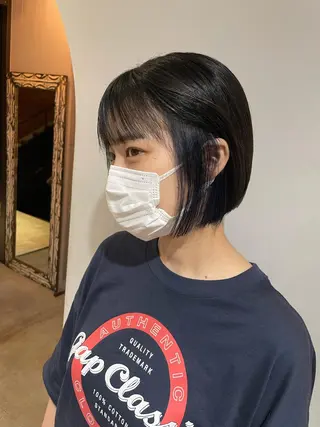 ショート Null 表参道所属・岩下昂世/ ハイトーン/デザインのヘアスタイル