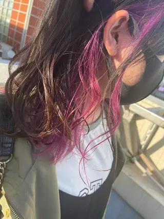 セミロング カラー 髪質改善×縮毛矯正 HairDr.LINO駒沢【リノ】所属・mam. mamicoのヘアスタイル