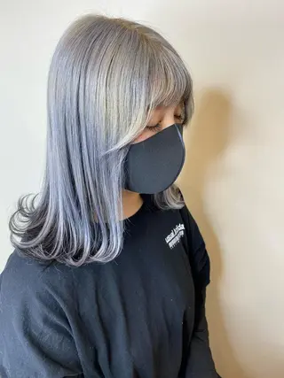 セミロング カラー ✴︎ヒラガカナ✴︎ ECLAT HAIRのヘアスタイル