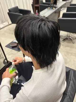 ショート カラー メンズ 名古屋栄カラーモデル sayoのヘアスタイル