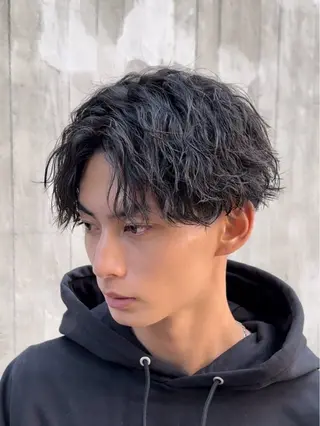 ショート パーマ メンズ 松下 友希 【fifth】のヘアスタイル