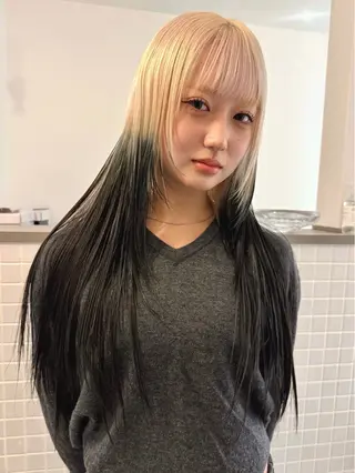 ロング カラー ブリーチ/似合わせ Kaito🦕/栄のヘアスタイル