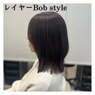 ミディアム 🌱ボブ／艶髪／ 縮毛矯正🌱茉奈のヘアスタイル