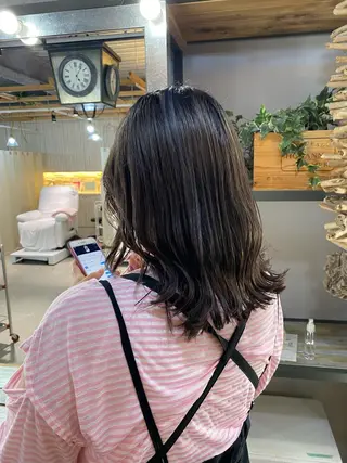 ミディアム カラー パーマ ヘアアレンジ 伊藤 裕也のヘアスタイル