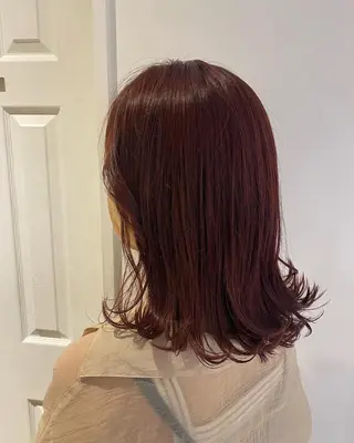 ミディアム カラー ヘアアレンジ アイブロウ ルーズシャドウ/ 波巻き💠大塩威吹のヘアスタイル