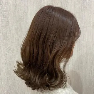ミディアム カラー 🫧透け感⋆艶髪💎 山口アヤカのヘアスタイル