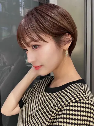ショート カラー 長島 夢華のヘアスタイル