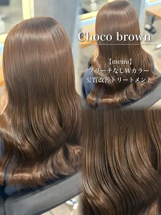 ロング カラー ヘアアレンジ ダメージレスカラー 🩵HIYO🩵のヘアスタイル