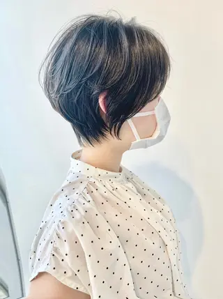 ショート カラー ⭐️小顔ショート⭐️ 大鷲拓海のヘアスタイル