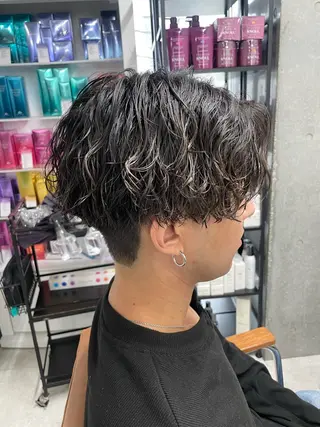 パーマ メンズ メンズモテパーマ💙 fuwaのヘアスタイル