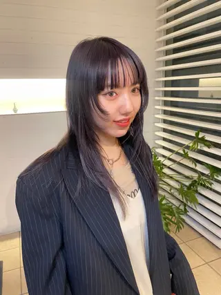 カラー YURiA レイヤー🫧暖色のヘアスタイル