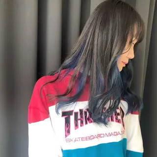 ロング カラー ORIKA 美容室のヘアスタイル