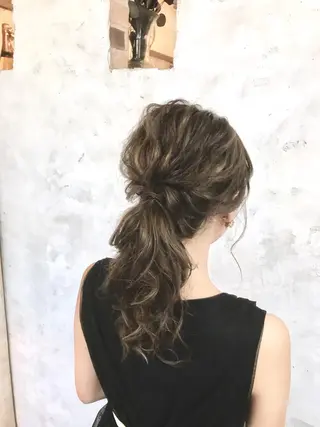 セミロング 新井 広樹のヘアスタイル