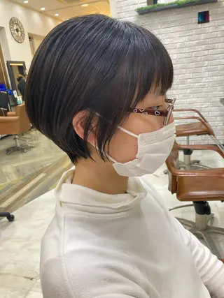 ショート キッズ Well‘s黒木🌿 レイヤー💎寒色のヘアスタイル