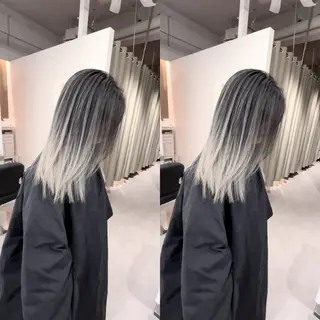 カラー シールエクステ/ ダブルカラー/茉央のヘアスタイル