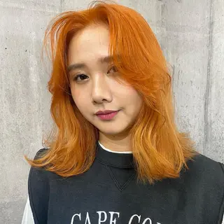 セミロング カラー SHURI❤️‍🔥 中/韓mix ♡のヘアスタイル