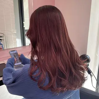 ロング 盛れる暖色🎀ガーリ ーヘア🎀きっかのヘアスタイル