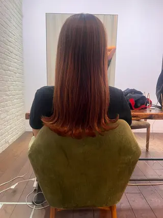 ロング カラー ヘアアレンジ 山下 心のヘアスタイル
