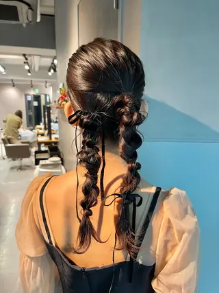 ヘアアレンジ charm《銀座》 ヘアセット/縮毛矯正のヘアスタイル