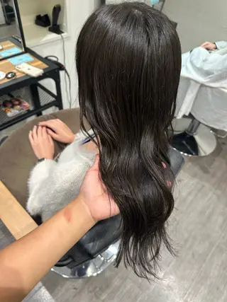 セミロング カラー 艶髪レイヤー上田 紗也🇰🇷💗のヘアスタイル