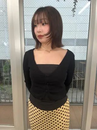 カラー NANA/ 暖色カラー/ボブのヘアスタイル