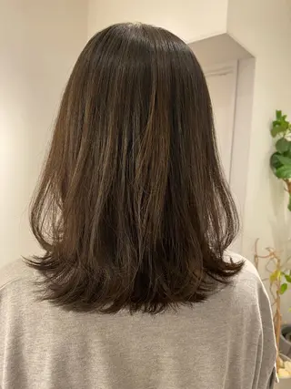 ミディアム パーマ 🤍似合わせカット/ 艶カラー/表参道🫧のヘアスタイル
