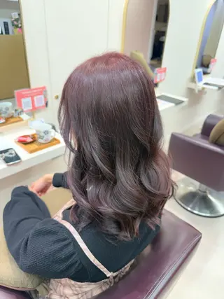 セミロング カラー オタク美容師☃️🩵 FACE。らんのヘアスタイル