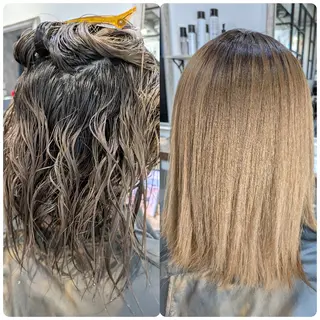 ミディアム パーマ KUGE AKIFUMIのヘアスタイル