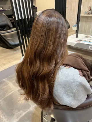 ロング まとまるツヤ髪カット ┆たんげ なるみのヘアスタイル