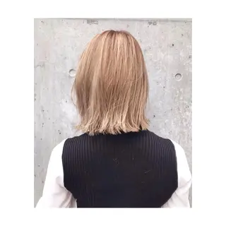 ミディアム 勝谷 悟史のヘアスタイル